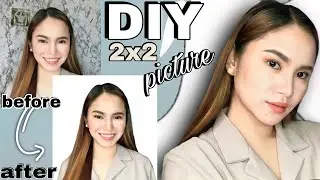 DIY 2X2 PICTURE plus(LOOK GOOD IN 2X2 PICTURES WITH SIMPLE MAKEUP LOOK); a tutorial