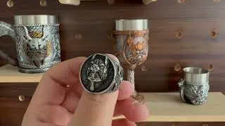 Nordic Battle Design Viking Warrior Ring for Men