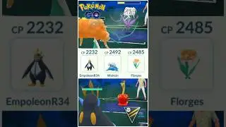 Florges 🔮 vs Shiny ✨️ Florges 🔮 in Ultra League GBL PvP 🌈 #pokemongo #pokemon #gbl