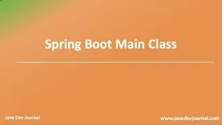 @SpringBootApplication Annotation