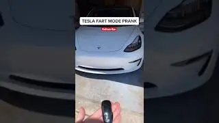 Prank Your Friends With Tesla *FART MODE* 💩🤣💀 #shorts #tesla #model3 #prank #teslaflex