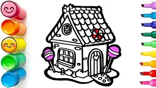 How to Draw a Candy House | Step by Step Drawing Tutorial