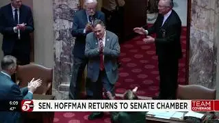 Senator John Hoffman returns to Minnesota State Senate after surviving assassination attempt