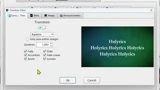 How to Use Transitions in Holyrics Tutorial | Smooth Slides & Visual Effects Look Professional