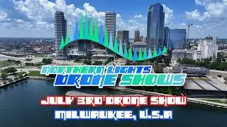 900 Drone Show in Milwaukee, WI! | Northern Lights Drone Shows