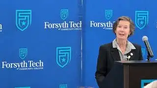Lt. Gov. Rachel Hunt tours Forsyth Tech aviation lab
