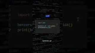 UUID #py #python #kod #kodlama #programlama #yazılım #bilişim #developer #software