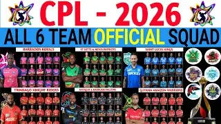 CPL 2026 - All Teams Official Squad | All Teams Final Squad CPL 2026 | Caribbean Premier League 2026
