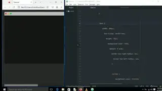 Terminal window Coding HTML &CSS