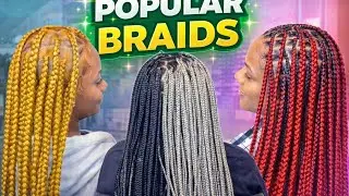 2026 KNOTLESS BOX BRAID HAIRSTYLES/FRENCH CURLS HAIRSTYLES /BOHO KNOTLESS BRAID HAIRSTYLES #VIRAL
