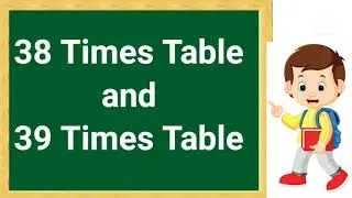 Table 38 and 39||Math Times Table 38 and 39 ||Multiplication table of 38 and 39||Pahada 38 and 39||
