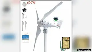 3 5Blades 600W 12V 24V Wind Turbine Generator With MPPT Controller High Effcient Household Wind Gen