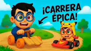CARRERA de Coches MINIATURA RECICLADOS en Wobbly Life con TEKENDO
