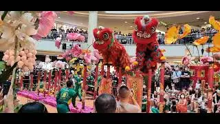 ACROBATIC LION DANCE @ MID VALLEY KUALA LUMPUR - AMAZING PERFORMANCE - 7 Jan 2023