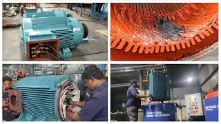 225 / 40KW Wind Mill Induction Generator Coil Rewinding with VPI
