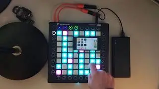 Yamaha MD-BT01, Novation Launchpad Pro, Blip Interactive Nanostudio and Anker Powercore 26800.