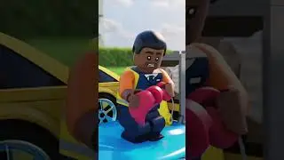 Funny LEGO Teamwork Car Wash🚗😂#lego #shorts
