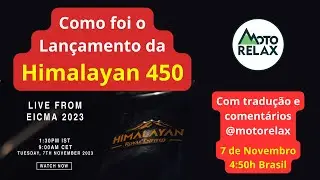 Lan&ccedil;amento COMPLETO da Himalayan 450 _Transmitido ao vivo - SURPRESA EL&Eacute;TRICA! HIMA-e?