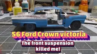 Model car build 56 Ford front suspension 