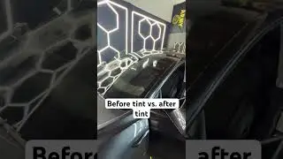 24 Tesla model 3 before and after tint installation. #tint #tesla -#fyp #automobile