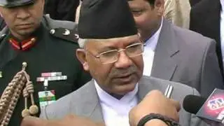 Prime Minister Madhav Kumar Nepal leaves for India
