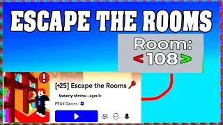 ROOM 108 ESCAPE THE ROOMS Roblox Walkthrough [Full Guide English]