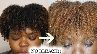 HOW TO DYE NATURAL HAIR BLONDE| CREME OF NATURE
