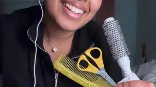 asmr | cutting and styling your hair 💇🏻&zwj;♀️💕 (personal attention)