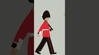 Why Royal Guards wear their straps above their chin #shorts #ytshorts