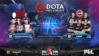 Wildcard Gaming vs nouns - DPC NA 2023 Tour 1: Division I - Game Highlights - BO3