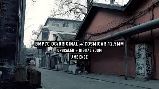 BMPCC OG/Original + Cosmicar 12.5mm CCTV | Upscaled + Zoom & Ambience | VideoArt | Footage | #BMPCC