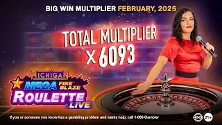 🔥 Michigan Mega Fire Blaze&trade; Roulette Live &ndash; Big Win x6,093 🎉