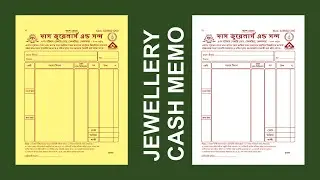 Jewellery Bill Design in CorelDRAW | DTP Work | Job Work | Jewellery Clipart | Jewellery Cash Memo
