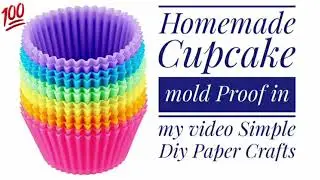Homemade Cupcake mold|Simple Paper mold|🧁|YouTube/Fairy Craft|
