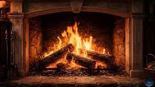 Cozy Fireplace Ambience | Relaxing Fire Sounds for Sleep & Studying | ASMR Warm Fireplace Soundscape
