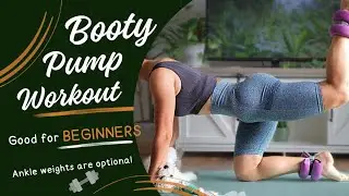 Booty Pump Workout 🍑 perfect for BEGINNERS 👌 #glutesworkout #lowerbodyworkout #pilates #postpartum