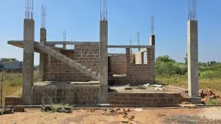30 &times; 40 East 2 BHK House walkthrough Lintel Level