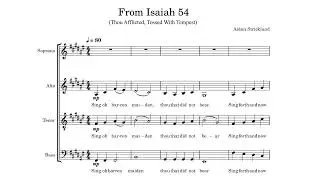 Thou Afflicted Tossed With Tempest (Isaiah 54) - SATB Score Video