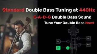 Standard Double Bass Tuning (E-A-D-G) at 440Hz