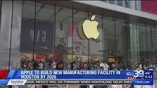 Apple announces $500 billion U.S. investment, New AI server factory near Houston | CW39 Houston