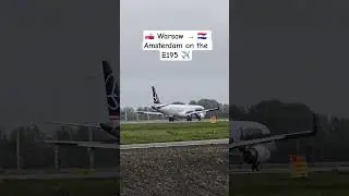 LOT Embraer E195LR 🇵🇱 Warsaw &rarr; 🇳🇱 Amsterdam Landing ✈️