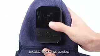 5000mah Cordless Heat Compress  Vibration In One Knee Massager With Led Display  Adjustable Straps