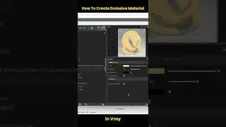How To Create Emissive Material in Vray #vray #shorts