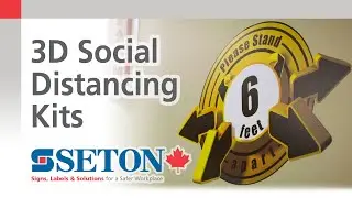 3D Social Distancing Sign Kits | Seton Canada Video