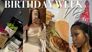 BIRTHDAY WEEK VLOG ☆  | maintenance , celebrating , activities + more !