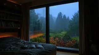 Rain Sound For Sleep - ASMR Rain in the Garden | Relaxing Nature Sounds for Sleep