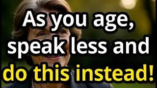 As you age, speak less and do this instead to gain peace, respect, and emotional strength after 70!