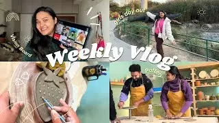 WEEKLY VLOG ♡ (Pottery + Cleaning and Detox + Making a Vision Board etc)