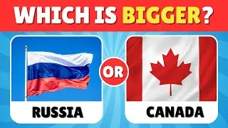 🌍 Which Country Is Bigger? | Ultimate Land Size Comparison Quiz 🌎