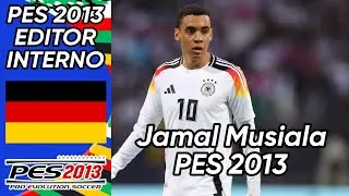 Crear a Jamal Musiala (Bayern Munich - Alemania) Pes 2013 faces y stats 2024.